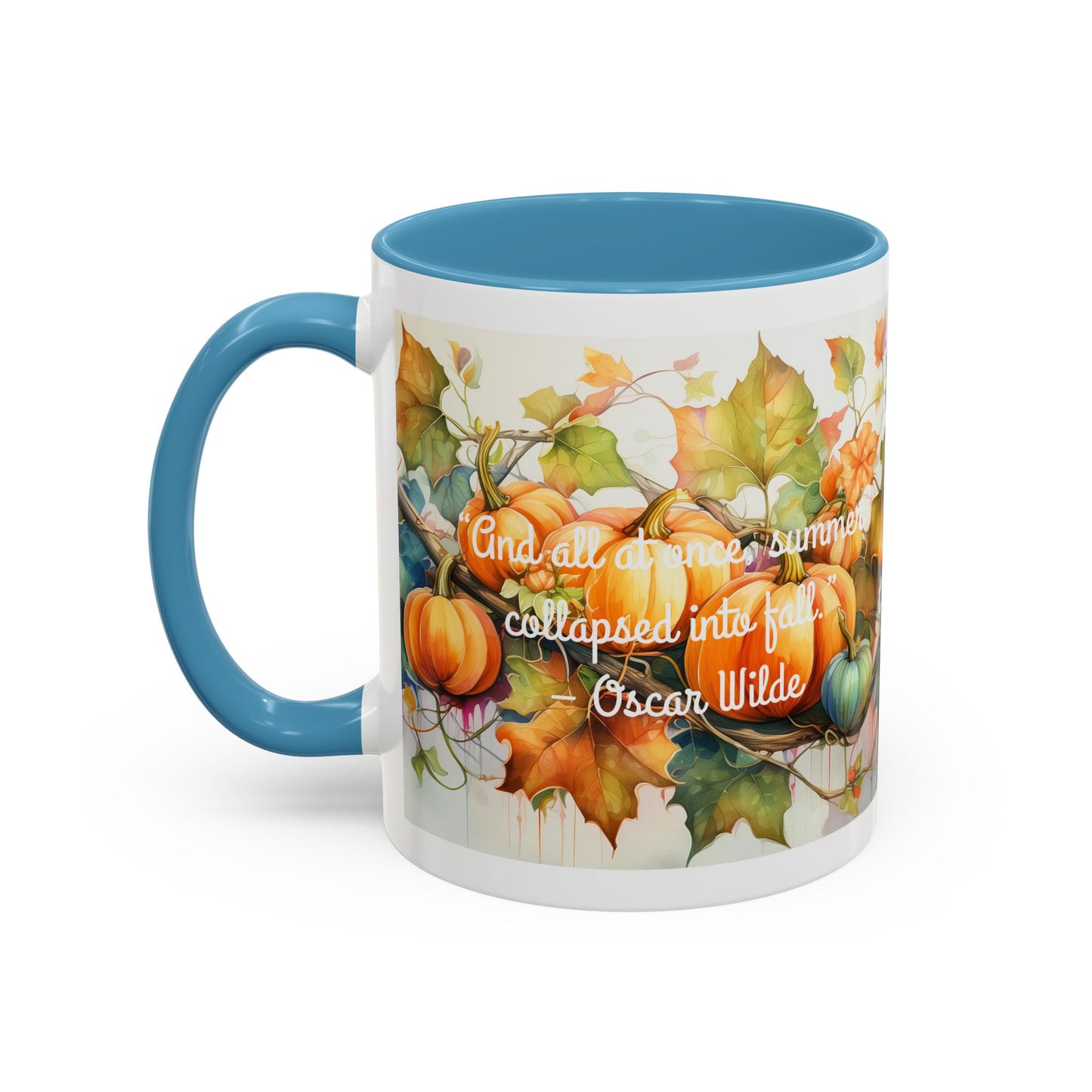 Summer Collapsed Into Fall Accent Coffee Mug (11, 15oz)