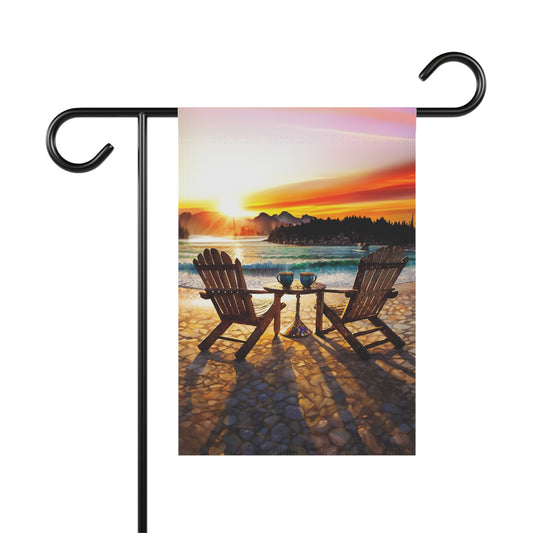Lake Sunrise Flag Garden & House Banner