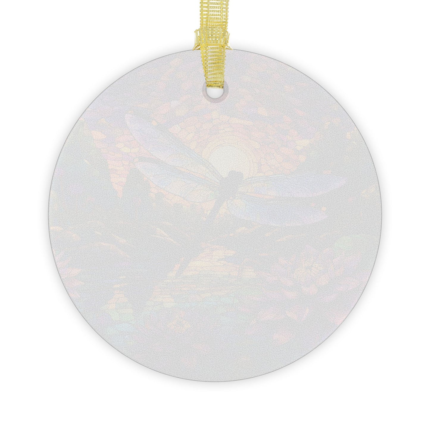 Dragonfly Lily Light Catcher Glass Ornaments