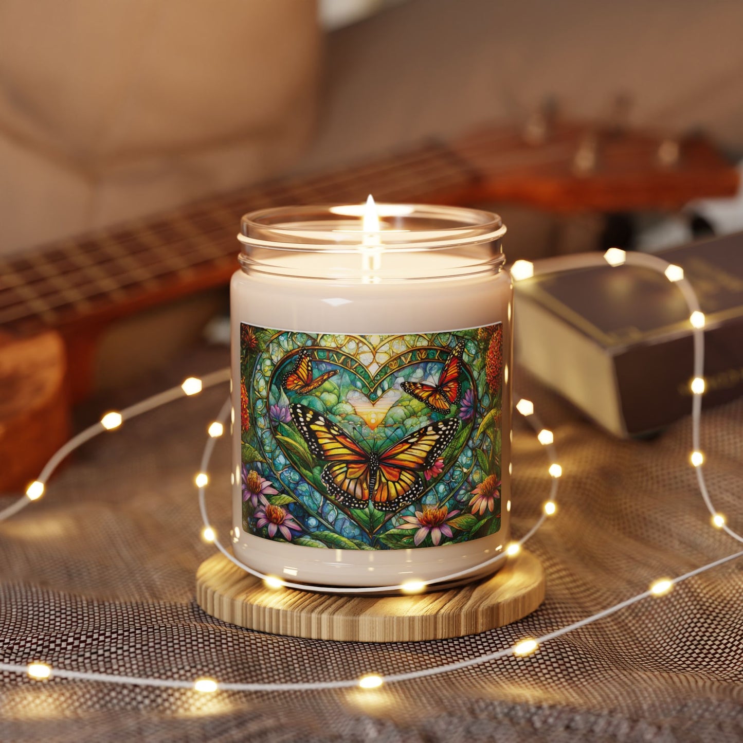 For the Love of Butterflies Scented Soy Candle, 9oz