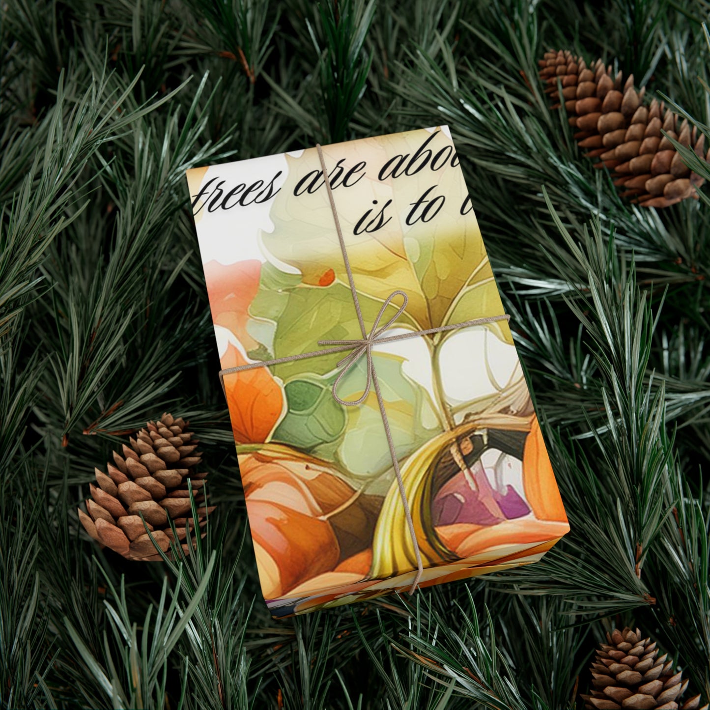 Fall Letting Go Gift Wrap Papers