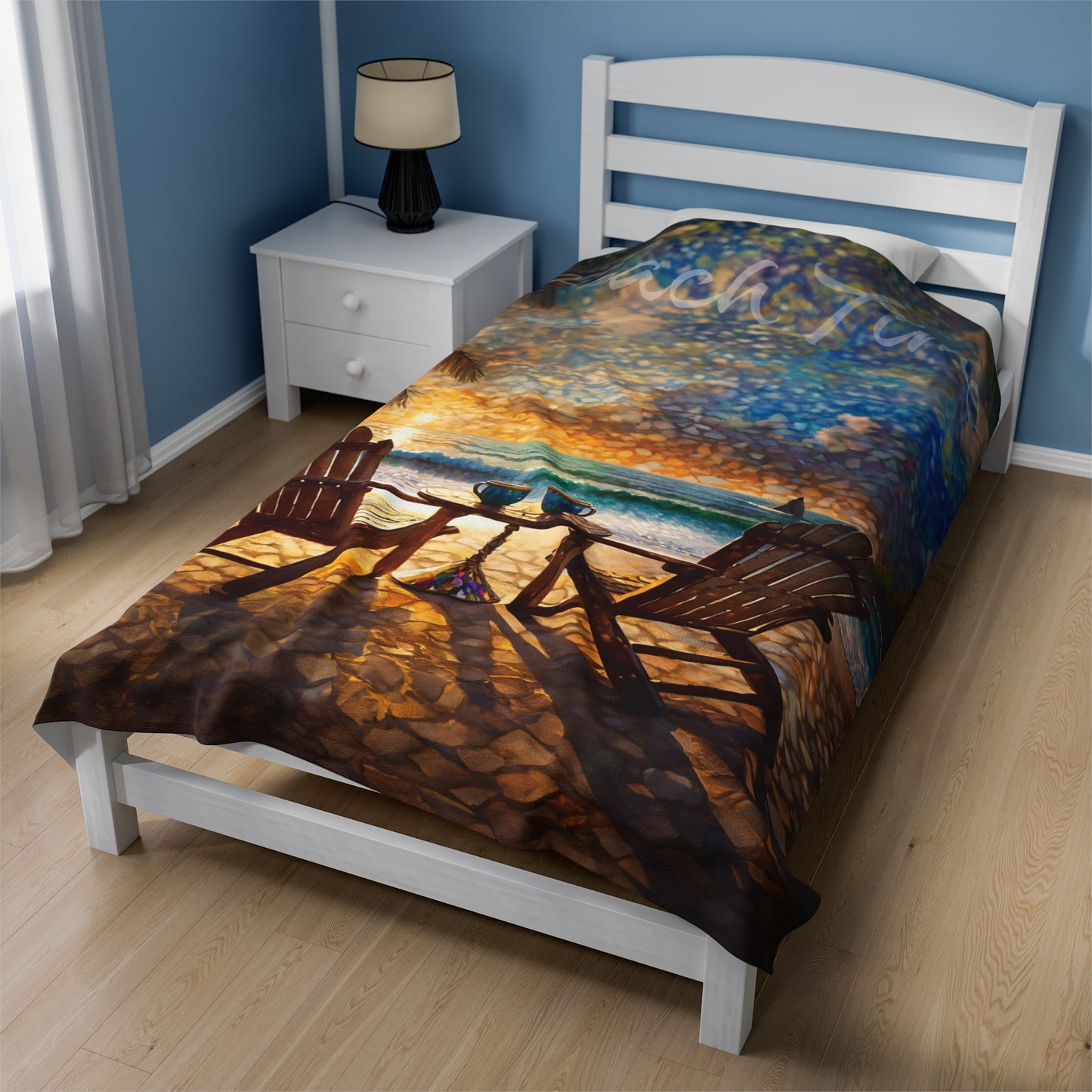 Copy of Beach Time Velveteen Plush Blanket