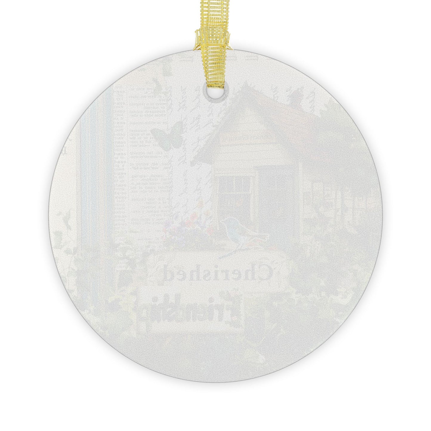 Garden Friendship Christmas Holiday Ornament Gift for Best Friend Garden Light Catcher Beveled Glass Friendship Gift