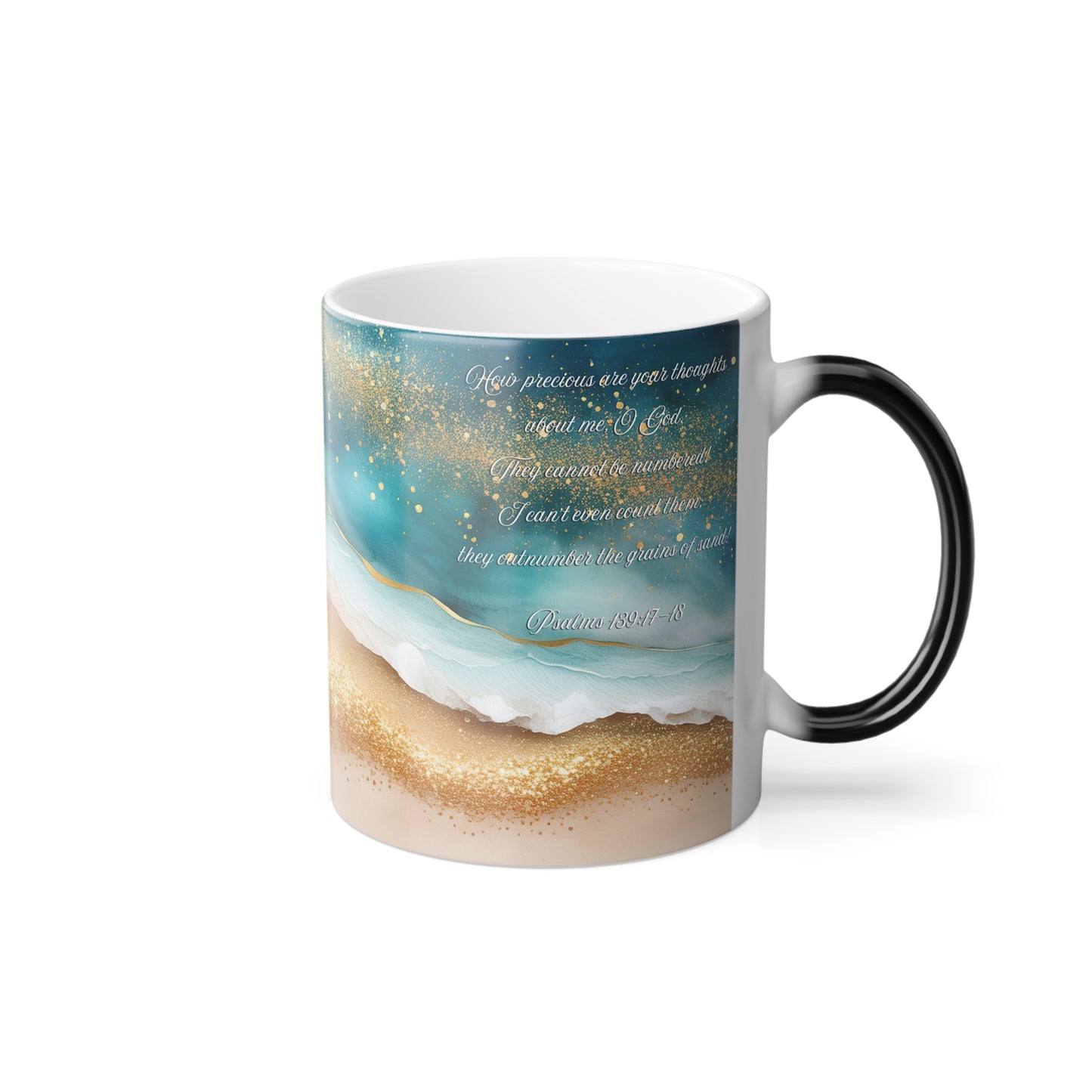 Our Thoughts Towards God, Christian Color Morphing Mug, Christian Gift
