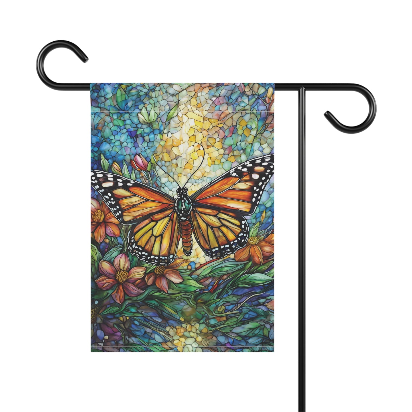 Whimsical Butterfly Flag Garden & House Banner