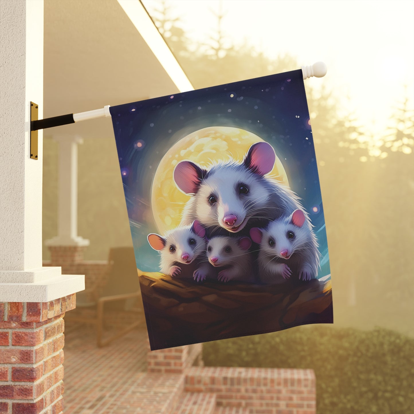 Momma Possum Flag Garden & House Banner