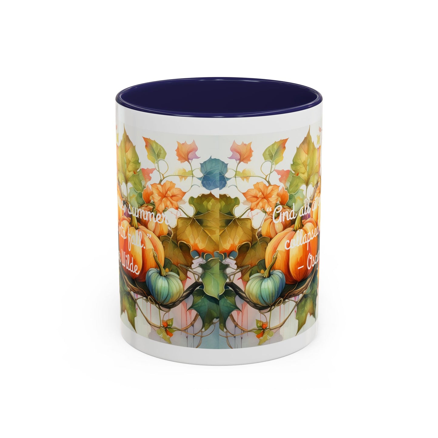 Summer Collapsed Into Fall Accent Coffee Mug (11, 15oz)
