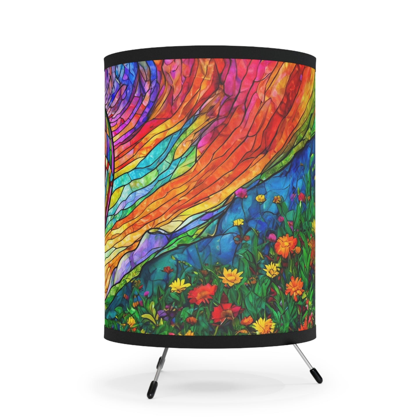 Hot Air Balloon Tripod Lamp with High-Res Printed Shade, US\CA plug