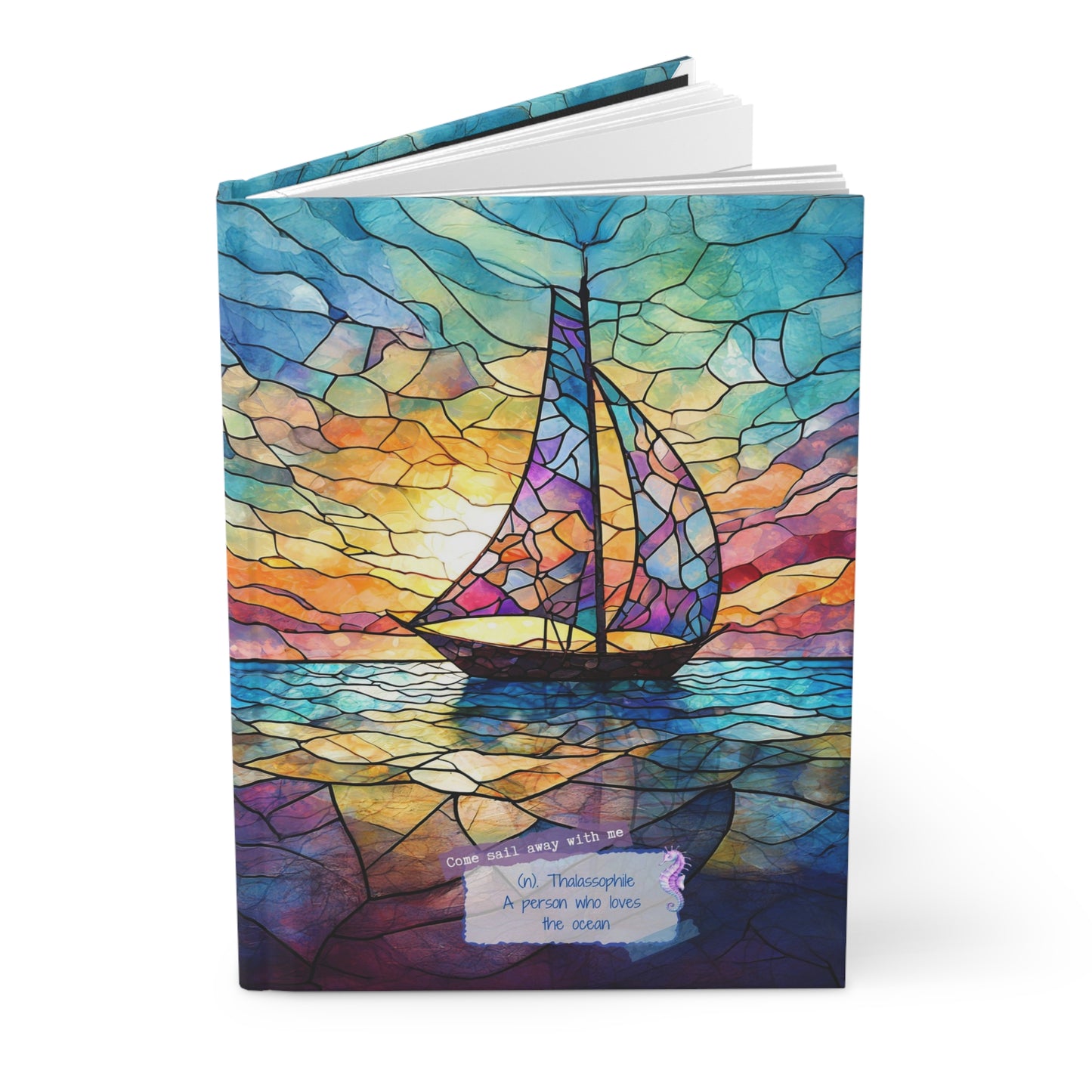 Sailboat Journal Sunset Sky Notebook Writing Journal Sketchbook Travel Journal Gift for Writer