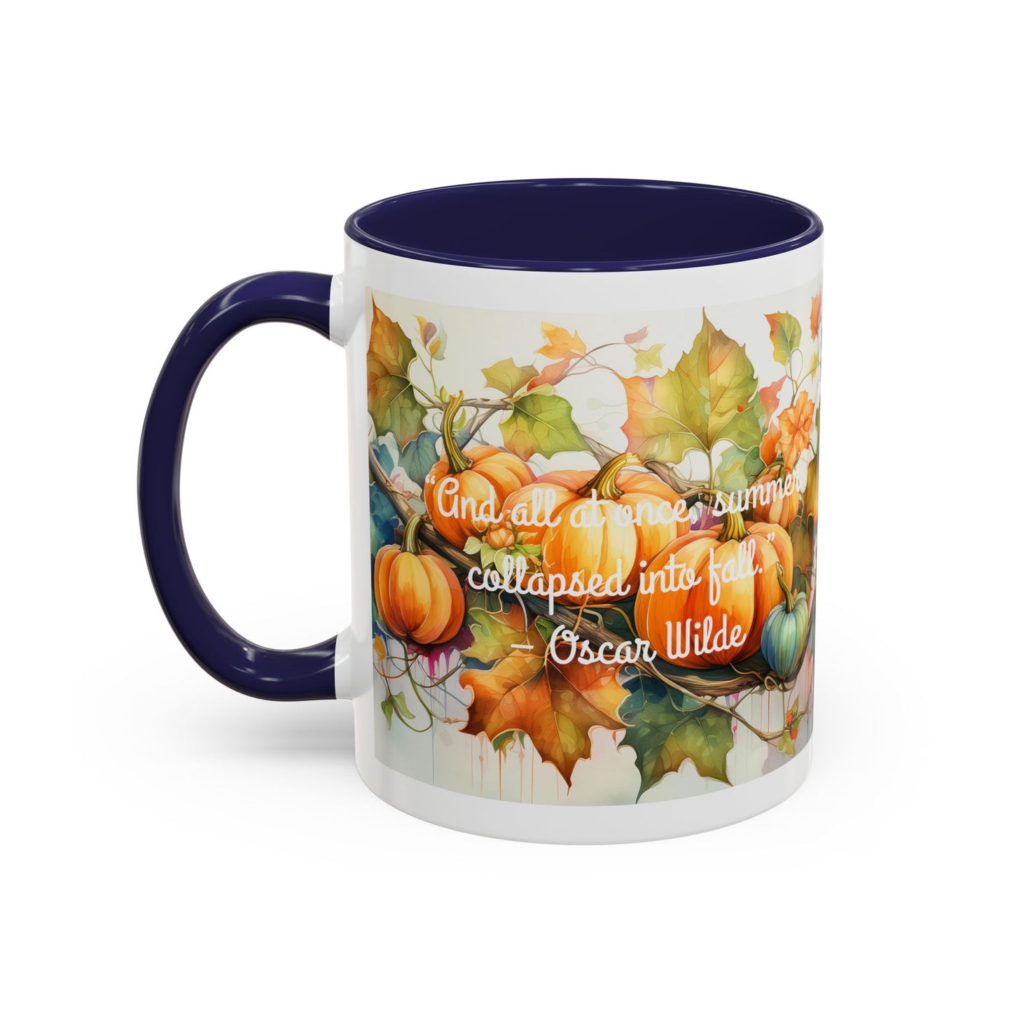 Summer Collapsed Into Fall Accent Coffee Mug (11, 15oz)