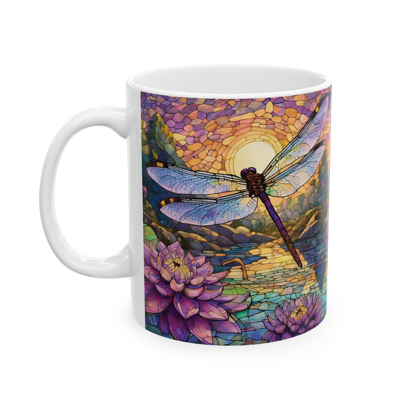 Dragonfly Lovers Ceramic Mug, (11oz, 15oz)