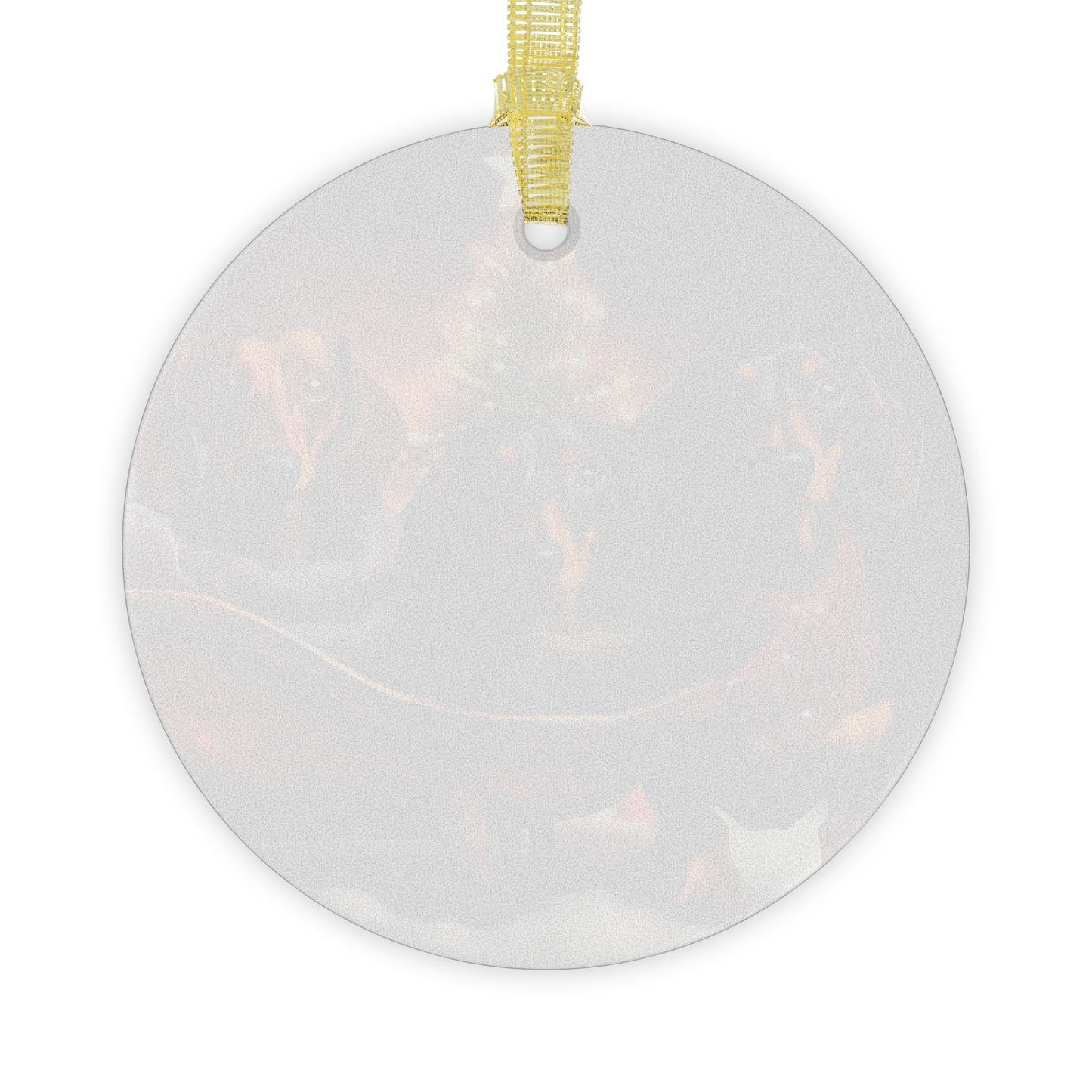 Beveled Glass Dachshunds in Sleigh Christmas Ornament Light Catcher for Holiday Decoration Perfect Gift for Doxie Lovers