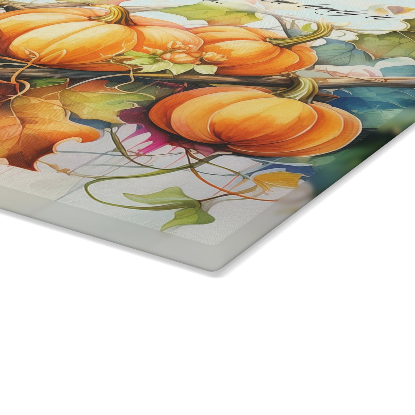 Fall - Beauty of Letting Go Glass Cutting Board
