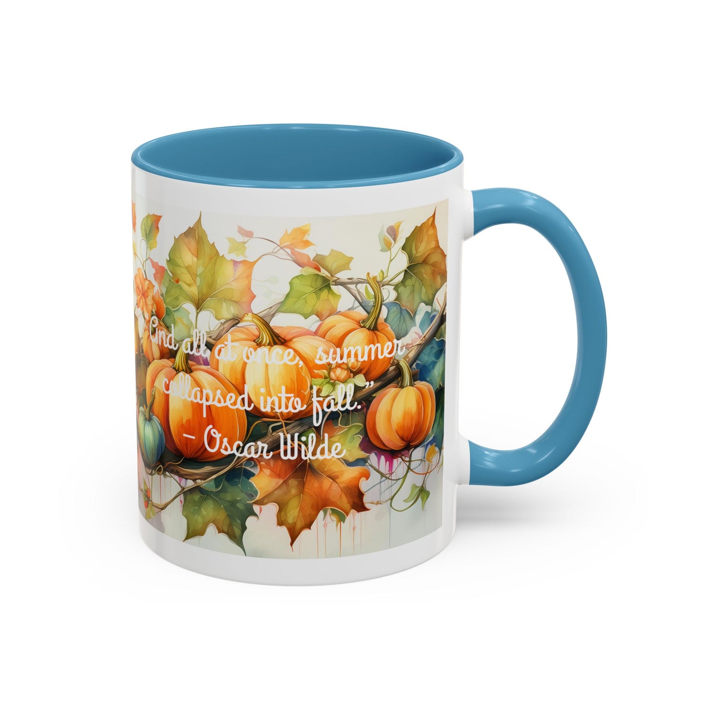 Summer Collapsed Into Fall Accent Coffee Mug (11, 15oz)