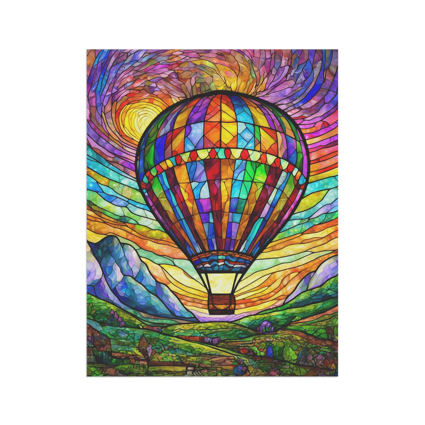 Hot Air Balloon Wine Country Flag Garden & House Banner