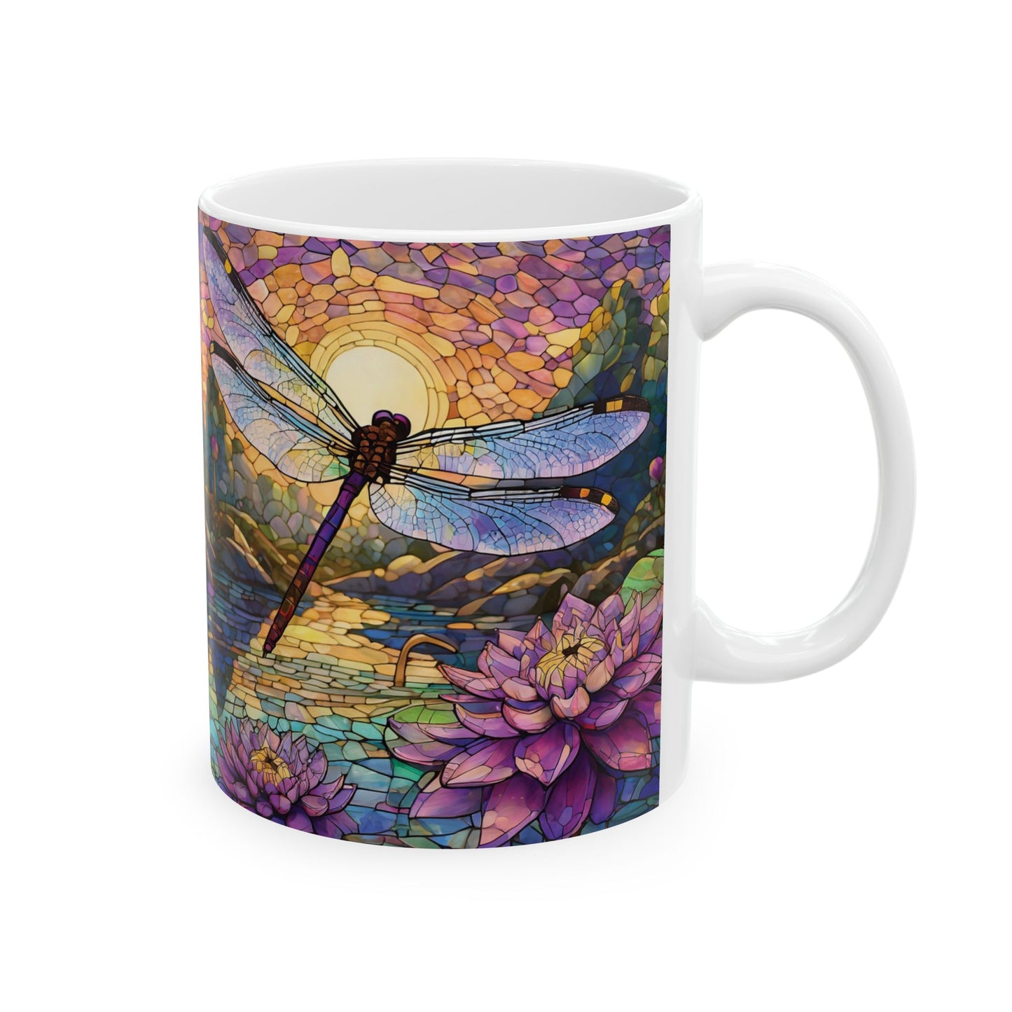 Dragonfly Lovers Ceramic Mug, (11oz, 15oz)