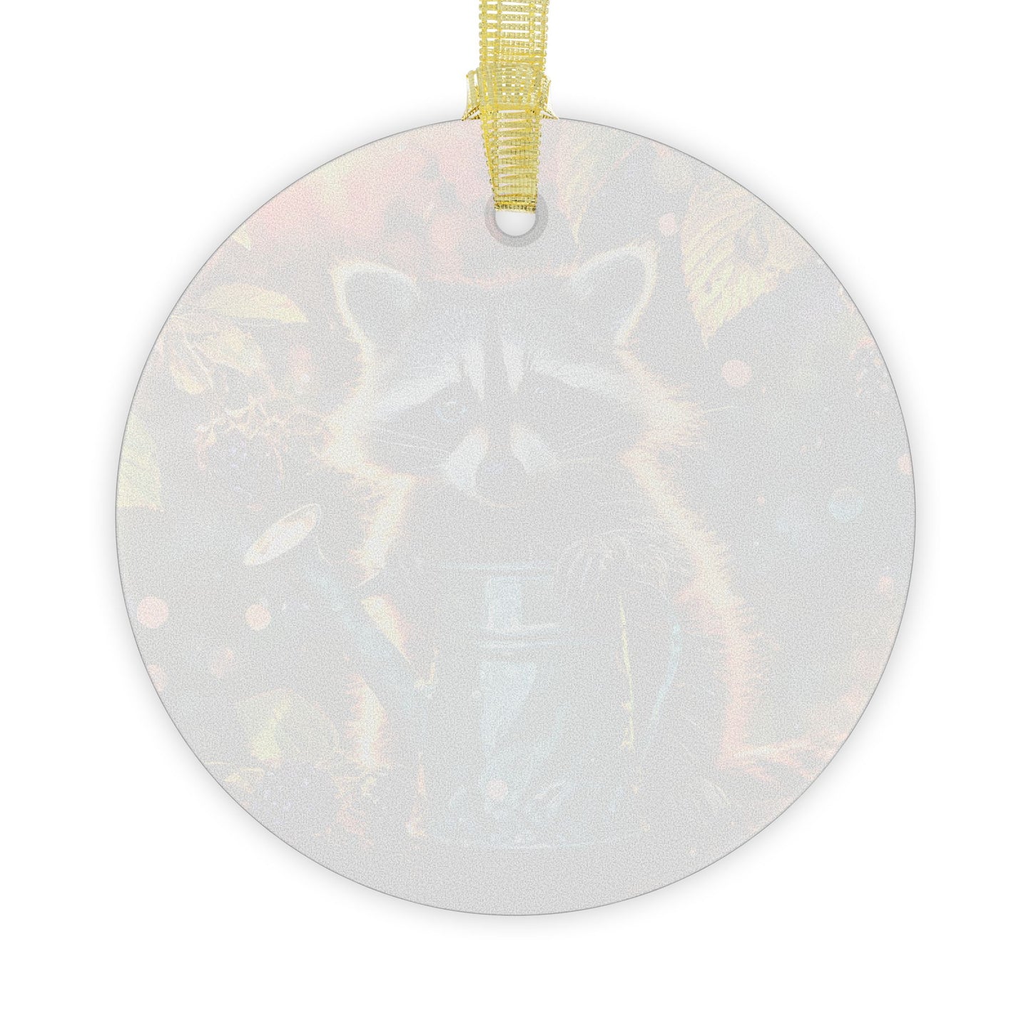 Garden Raccoon Light Catcher Glass Ornaments