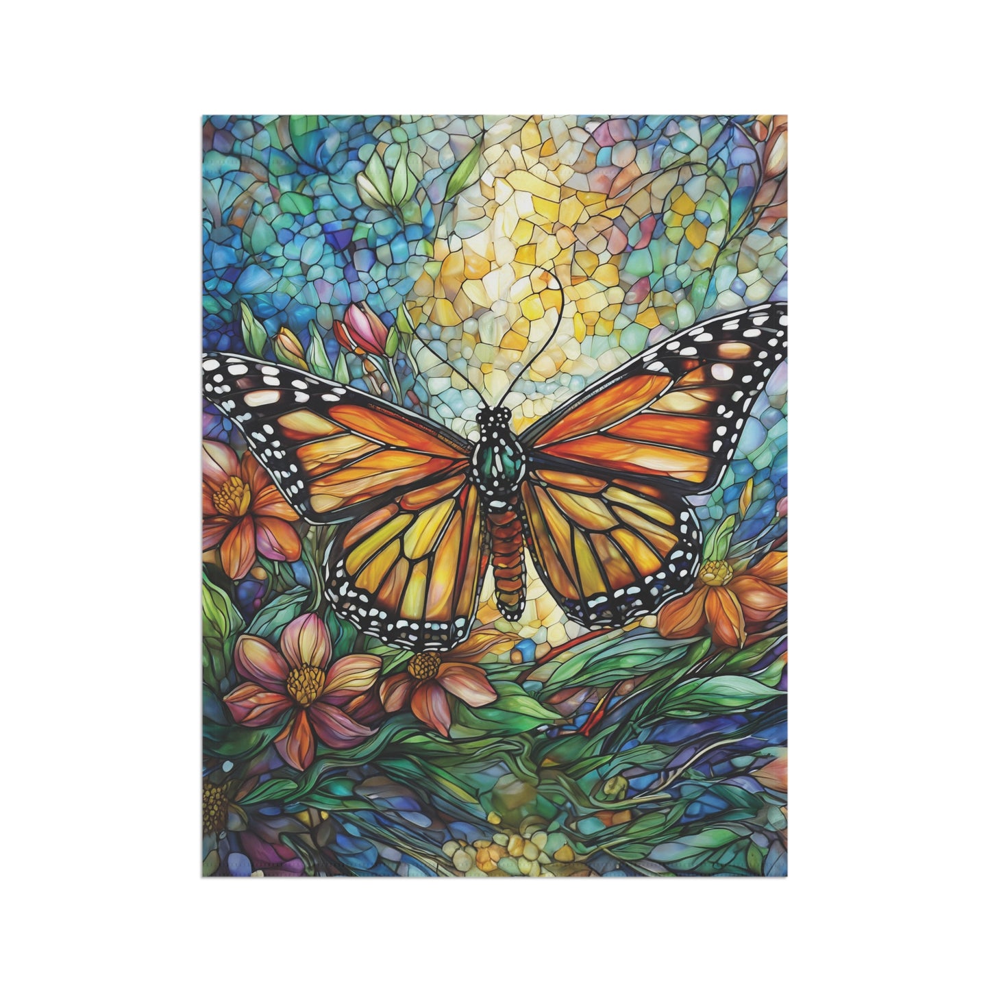Whimsical Butterfly Flag Garden & House Banner
