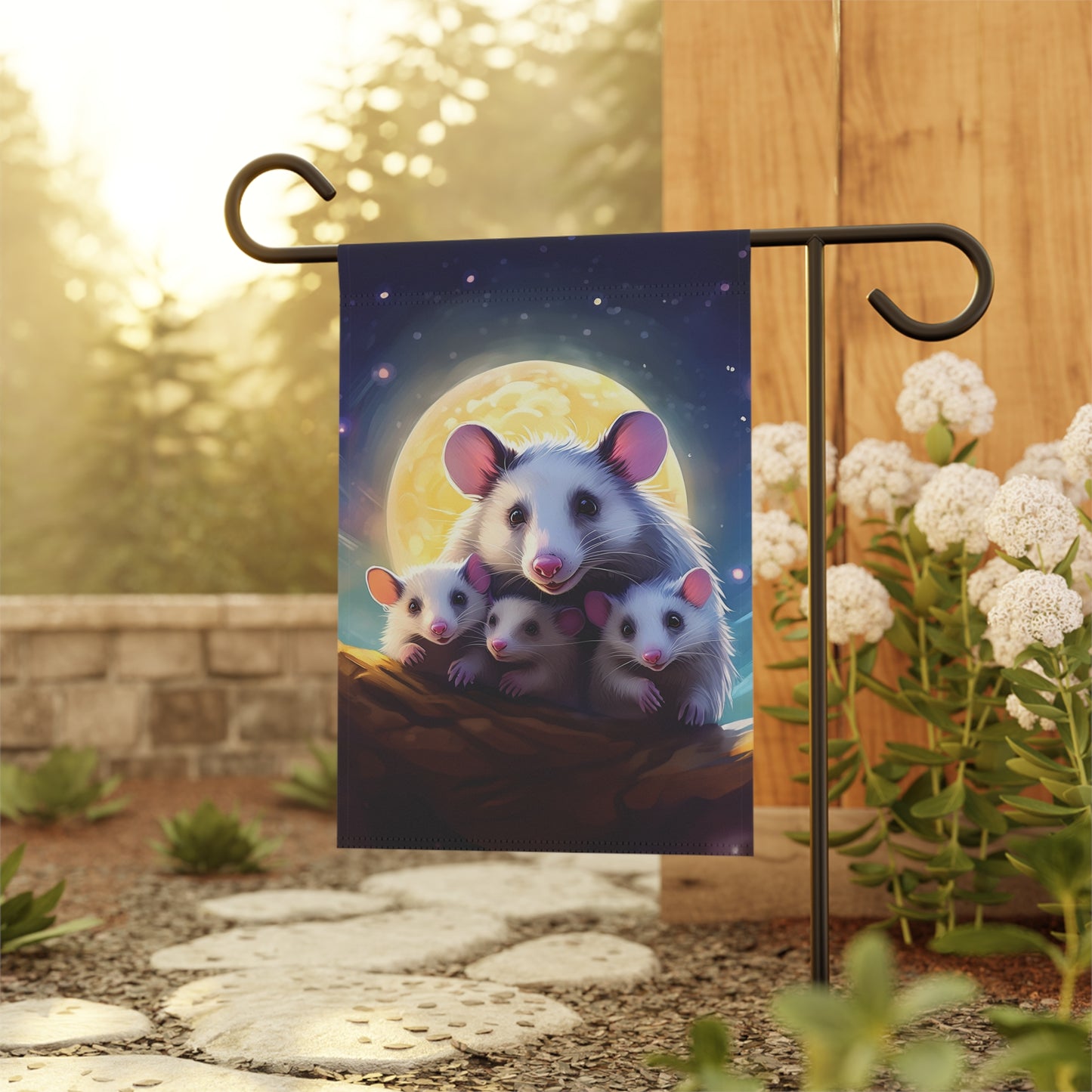 Momma Possum Flag Garden & House Banner