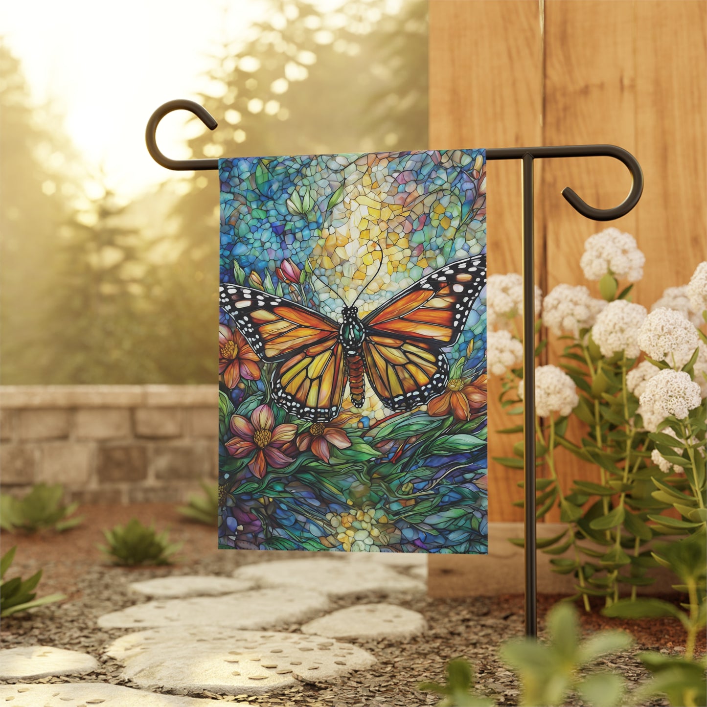 Whimsical Butterfly Flag Garden & House Banner