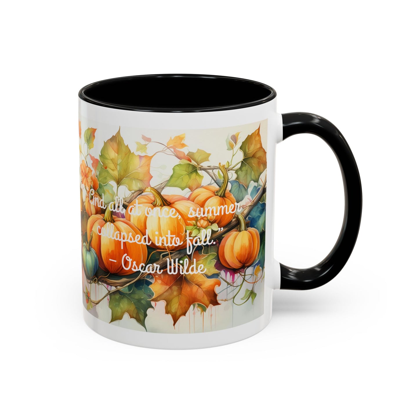Summer Collapsed Into Fall Accent Coffee Mug (11, 15oz)