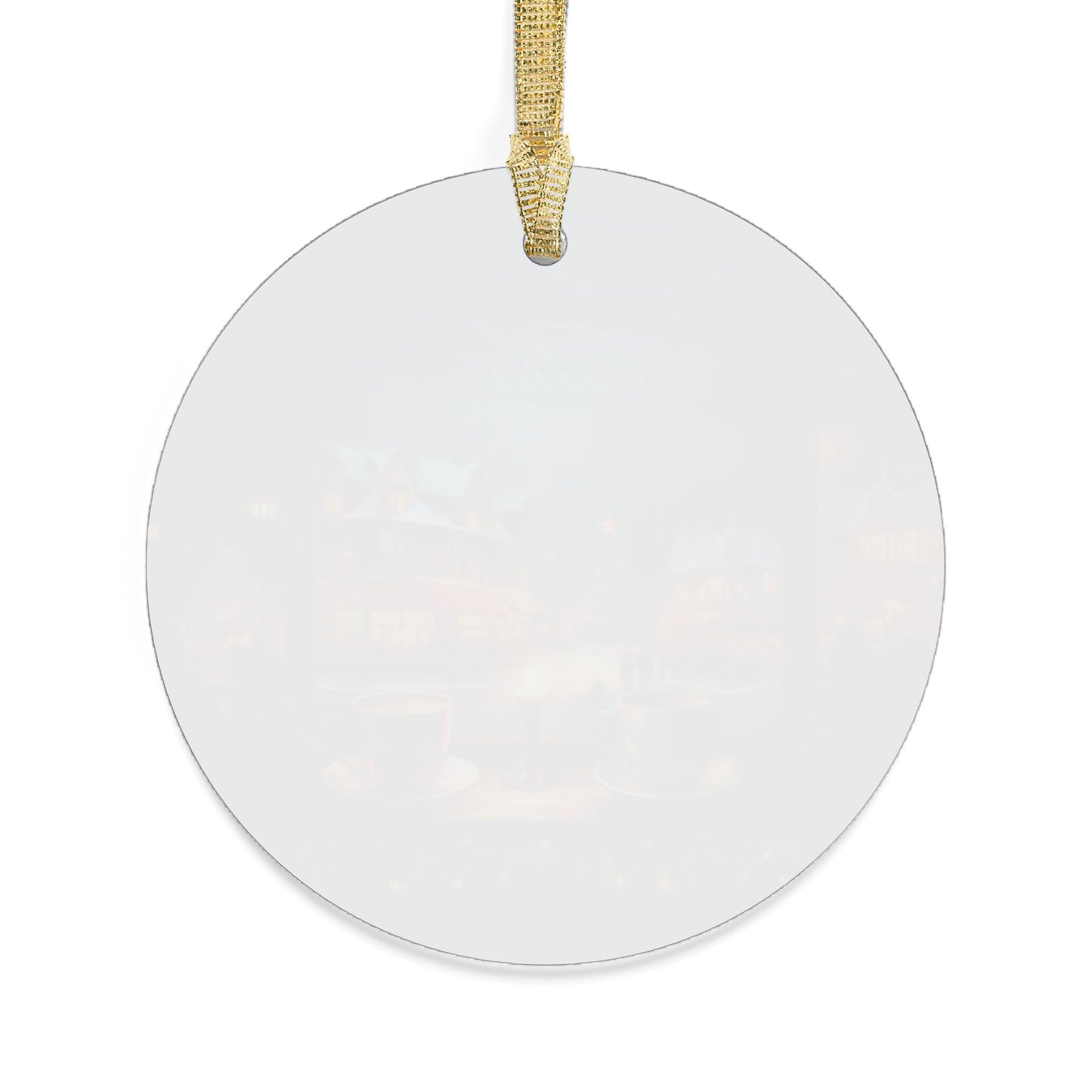 Unique and thoughtful acrylic ornament gift for coffee lovers friends or family members you miss during the holiday season