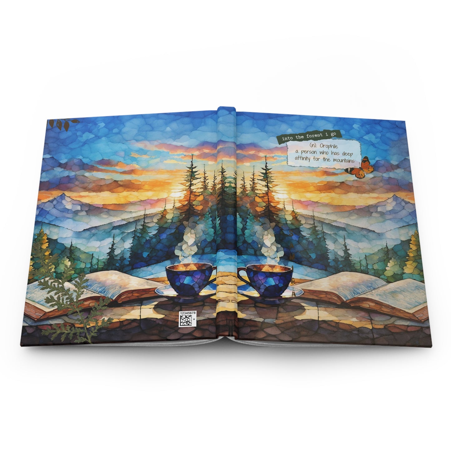 Mountain Lover Journal Coffee Journal Gift Gift for Outdoors Lover Mountain Coffee Journal Gift