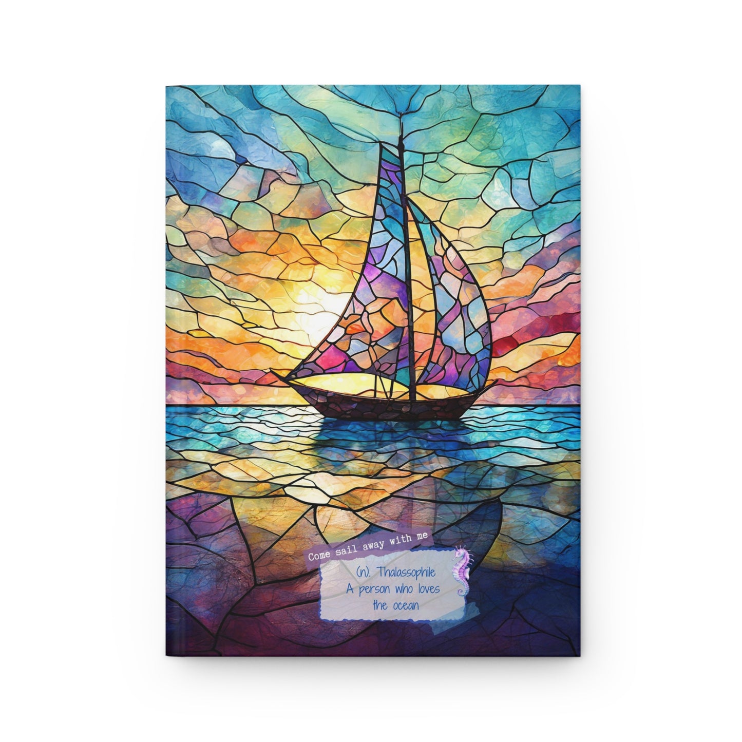 Sailboat Journal Sunset Sky Notebook Writing Journal Sketchbook Travel Journal Gift for Writer