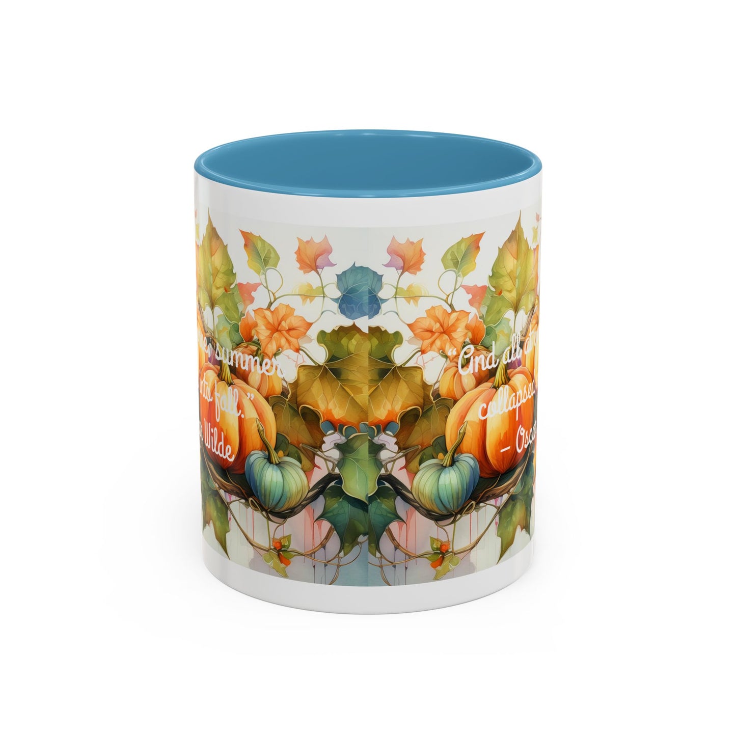 Summer Collapsed Into Fall Accent Coffee Mug (11, 15oz)
