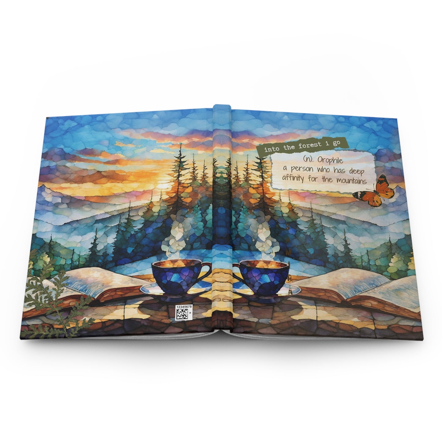 Mountain Lover Journal Coffee Journal Gift Gift for Outdoors Lover Mountain Coffee Journal Gift