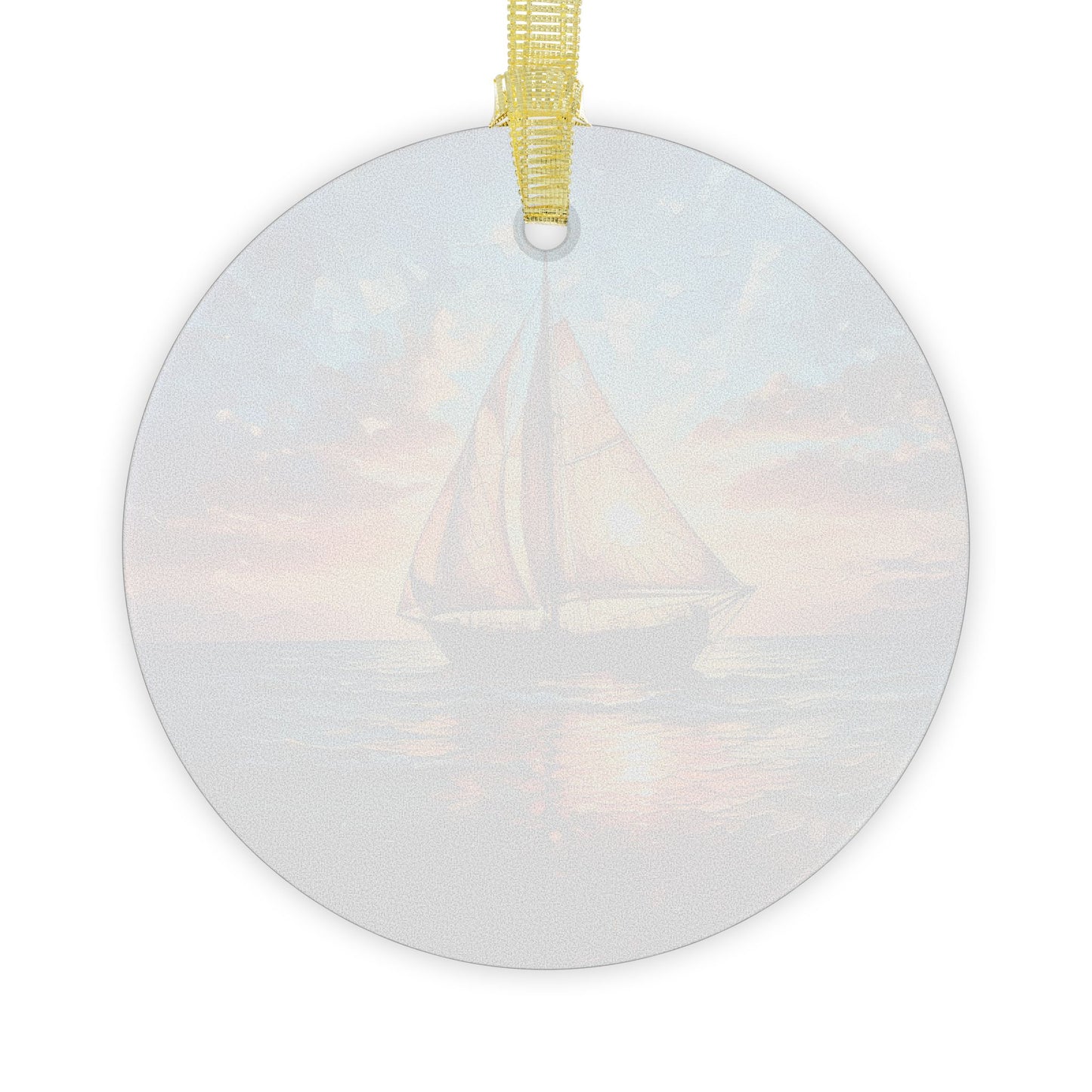 Beveled Glass Sailboat Ornament Sailing into Vibrant Sunset Stained Glass Ocean-Inspired Gift for Beach Lovers and Sailors Light Catcher