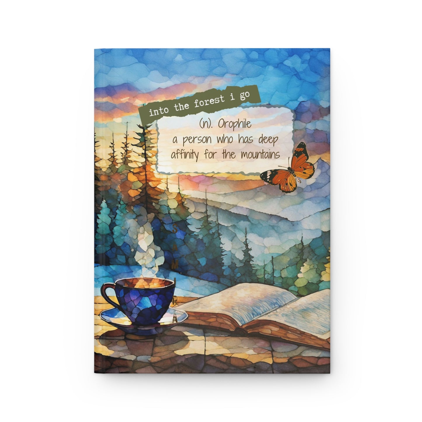 Mountain Lover Journal Coffee Journal Gift Gift for Outdoors Lover Mountain Coffee Journal Gift