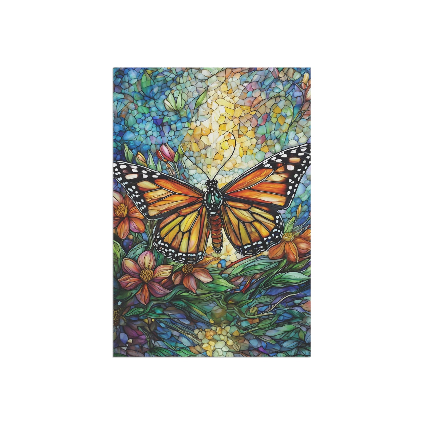 Whimsical Butterfly Flag Garden & House Banner