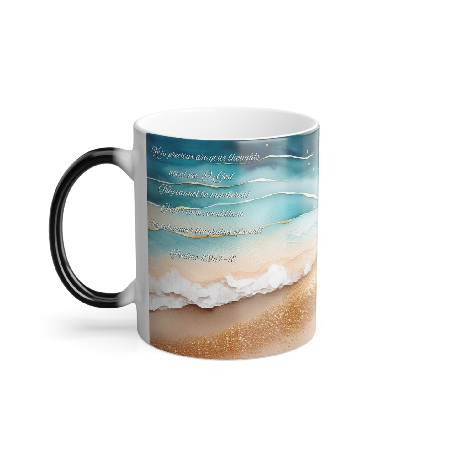 Our Thoughts Towards God, Christian Color Morphing Mug, Christian Gift