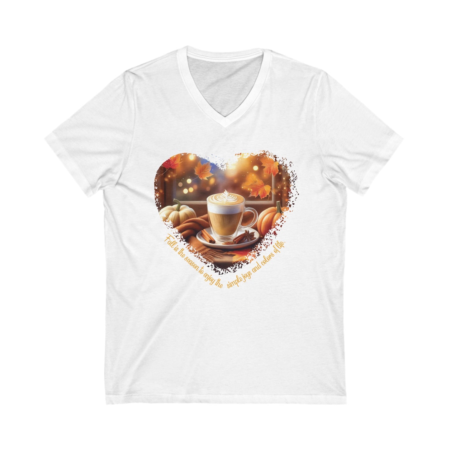 Fall, Our Favorite Time of Year Tshirt Garden Lovers Shirt Jersey Short Sleeve V-Neck Tee