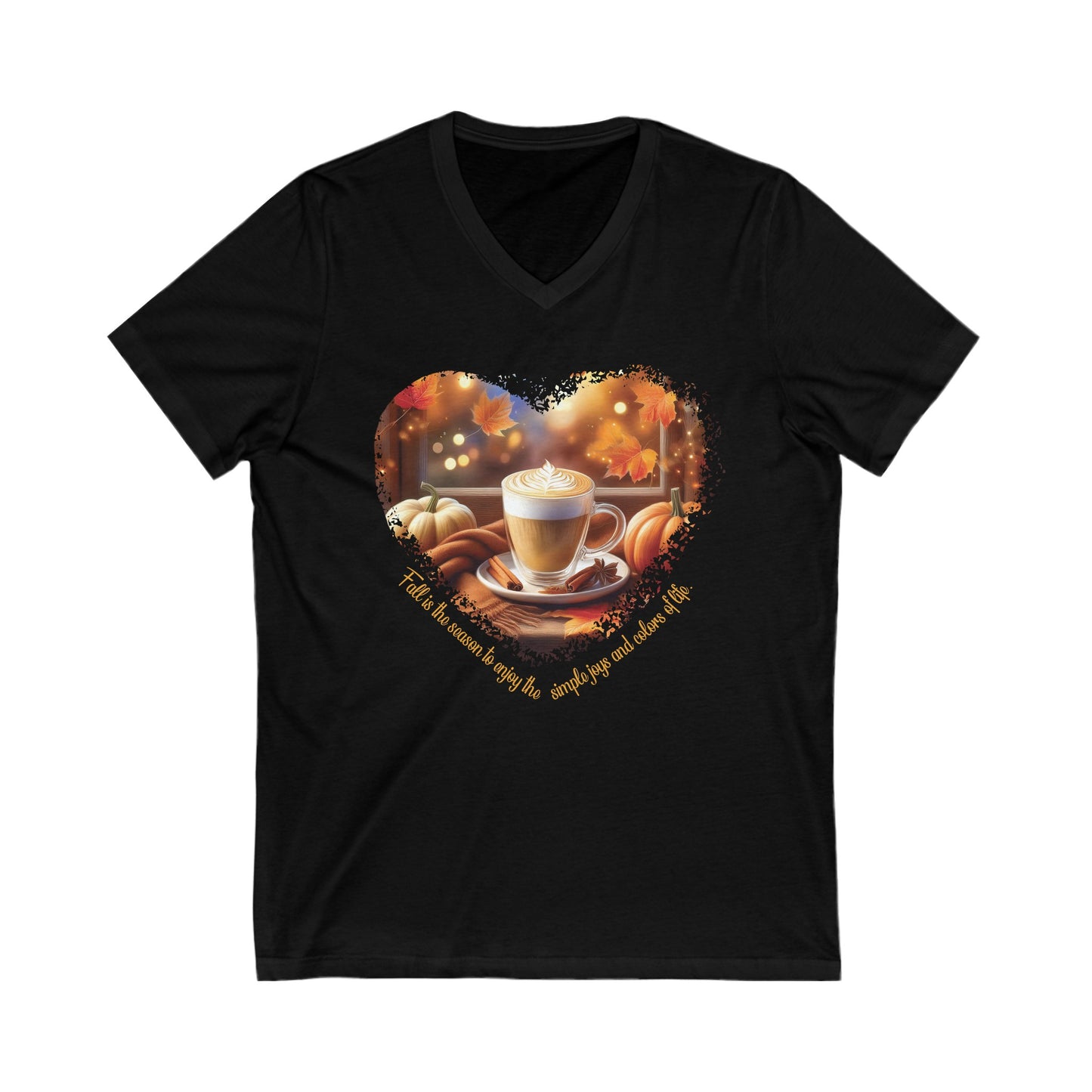 Fall, Our Favorite Time of Year Tshirt Garden Lovers Shirt Jersey Short Sleeve V-Neck Tee