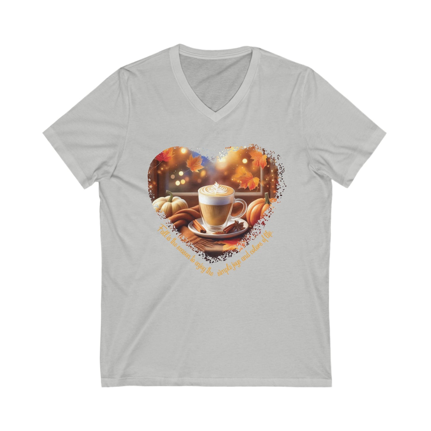 Fall, Our Favorite Time of Year Tshirt Garden Lovers Shirt Jersey Short Sleeve V-Neck Tee
