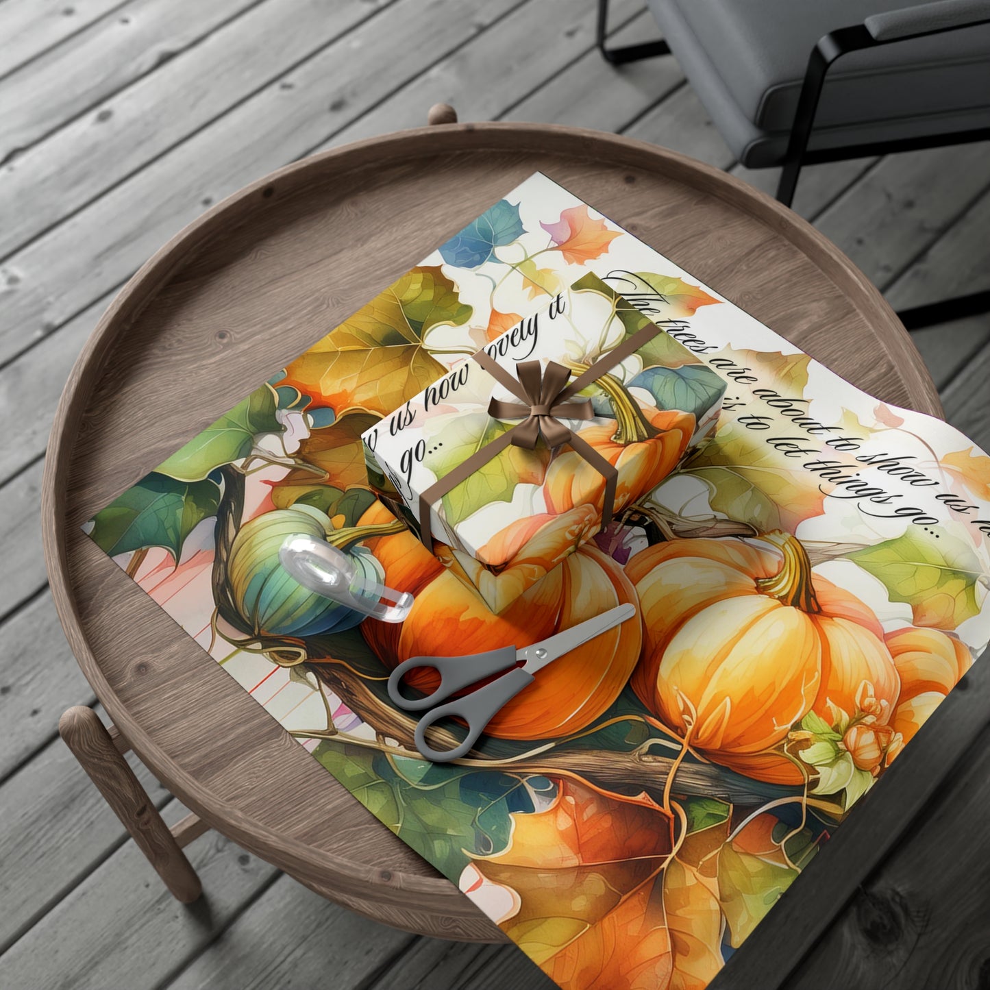 Fall Letting Go Gift Wrap Papers