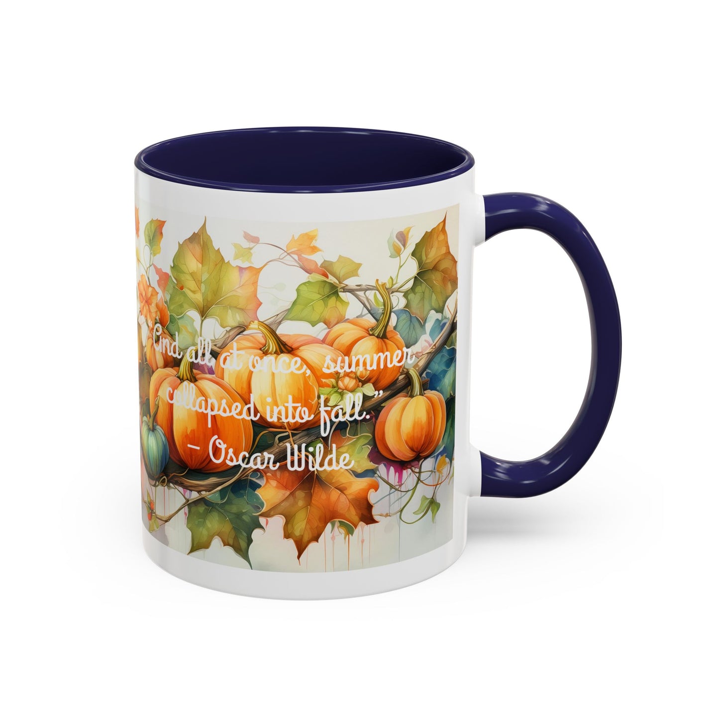 Summer Collapsed Into Fall Accent Coffee Mug (11, 15oz)