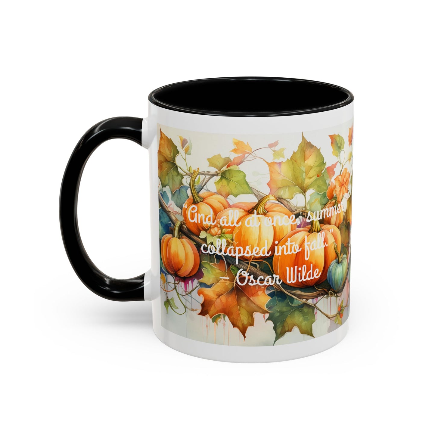 Summer Collapsed Into Fall Accent Coffee Mug (11, 15oz)