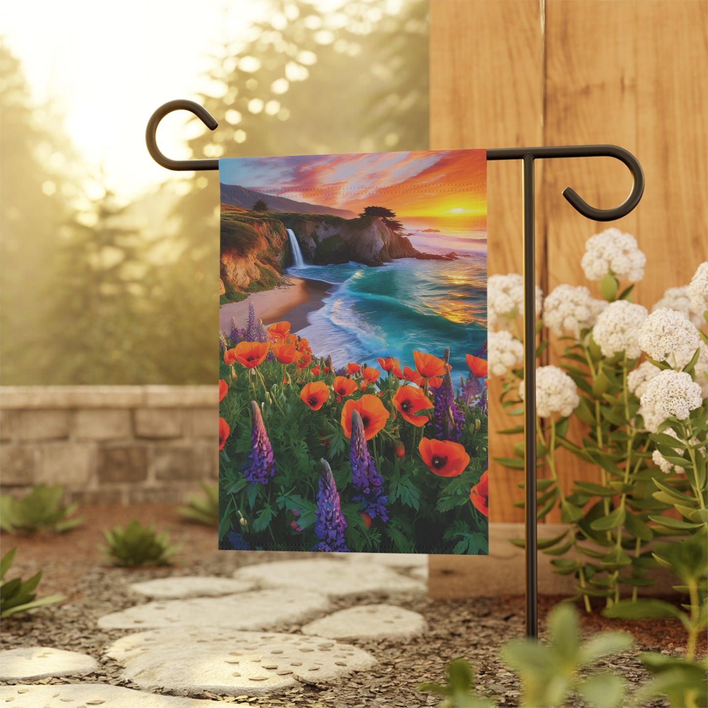 California Poppies Coast Garden & House Banner