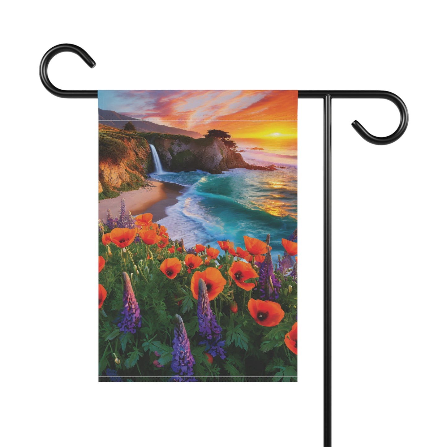 California Poppies Coast Garden & House Banner