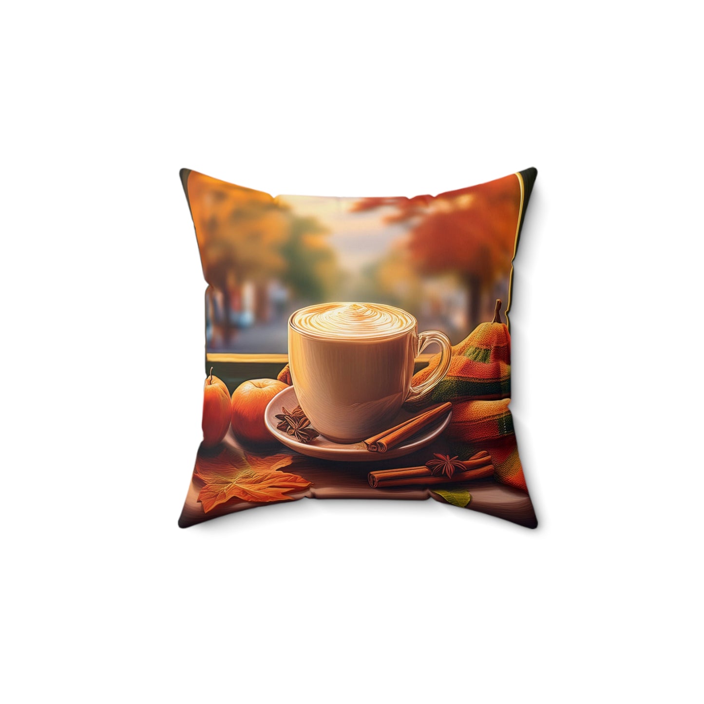 Arrival of Fall Season Spun Polyester Square Pillow