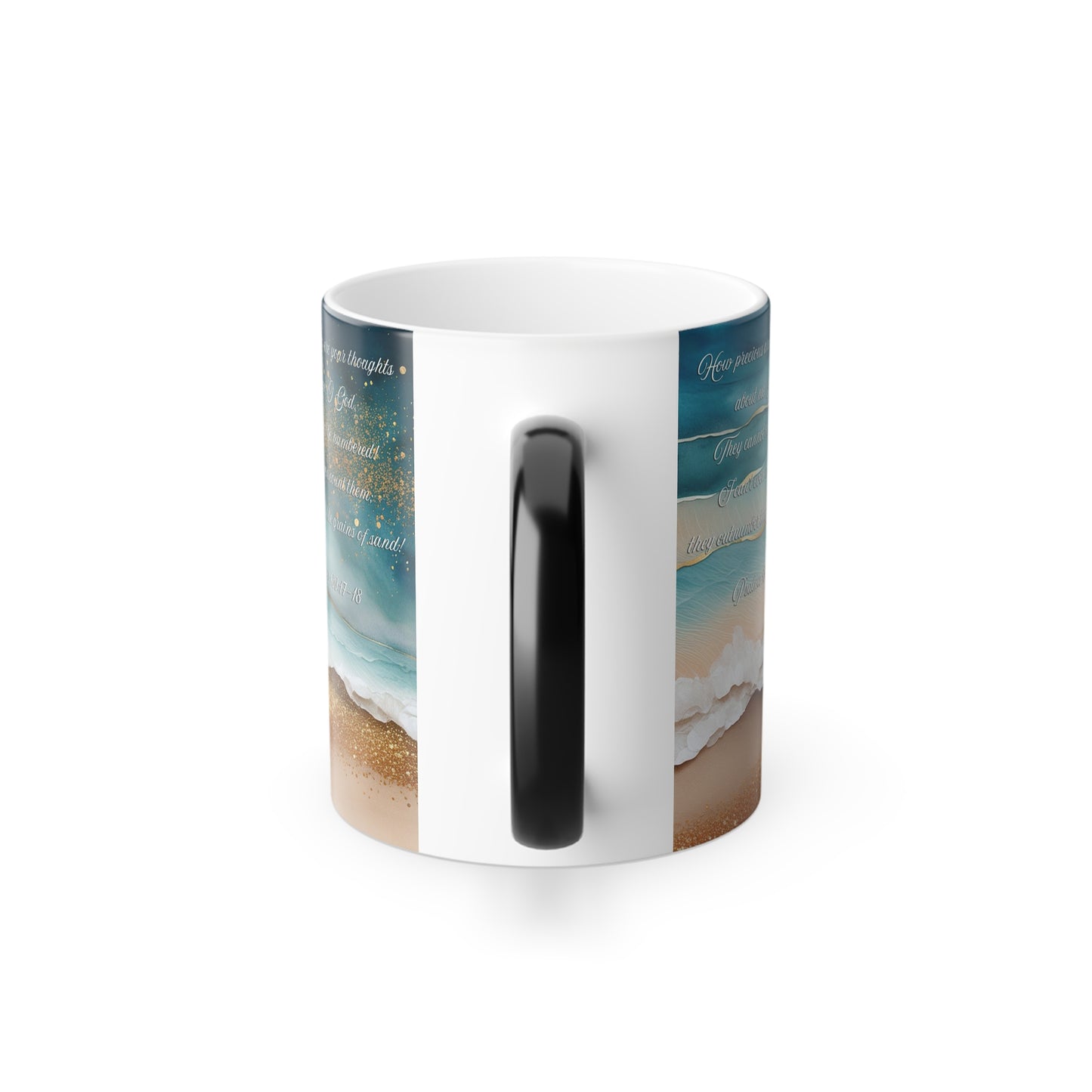 Our Thoughts Towards God, Christian Color Morphing Mug, Christian Gift