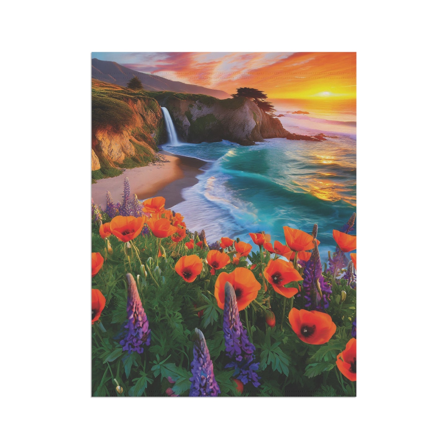 California Poppies Coast Garden & House Banner