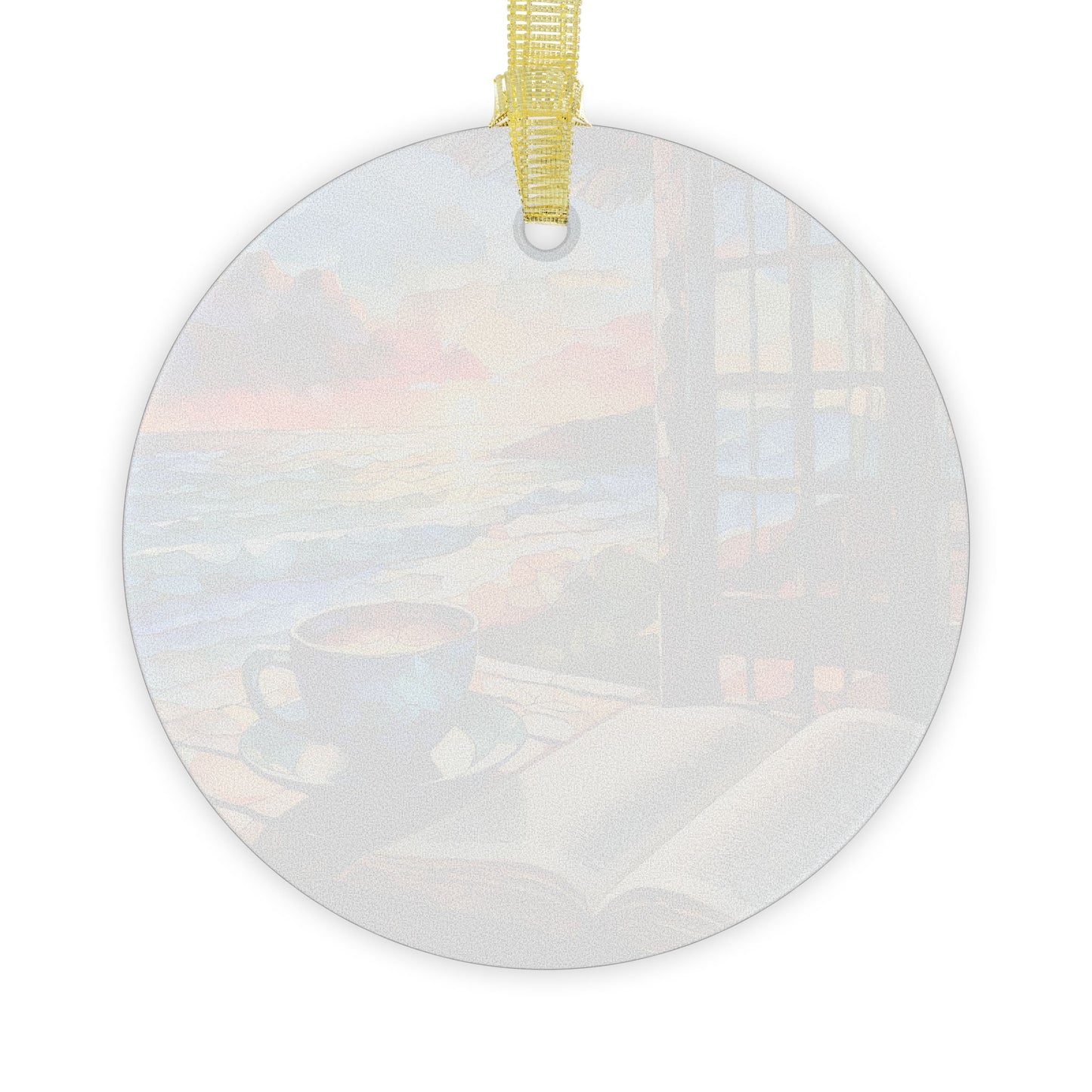 Quiet Time by the Bech Coffee Light Catcher Glass Ornaments