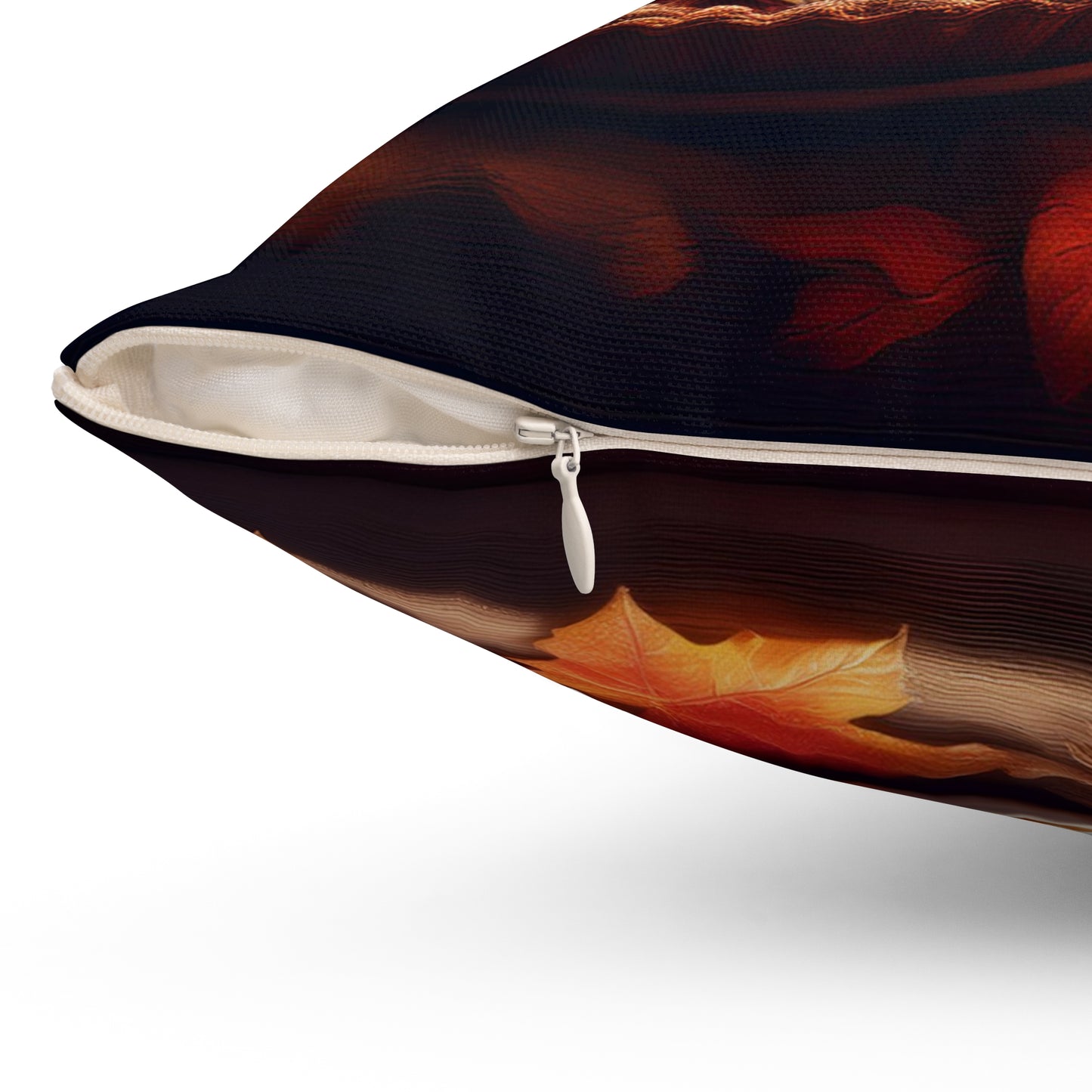 Fall Season Spun Polyester Square Pillow