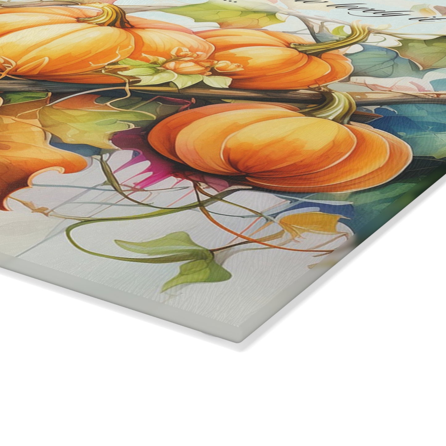 Fall - Beauty of Letting Go Glass Cutting Board