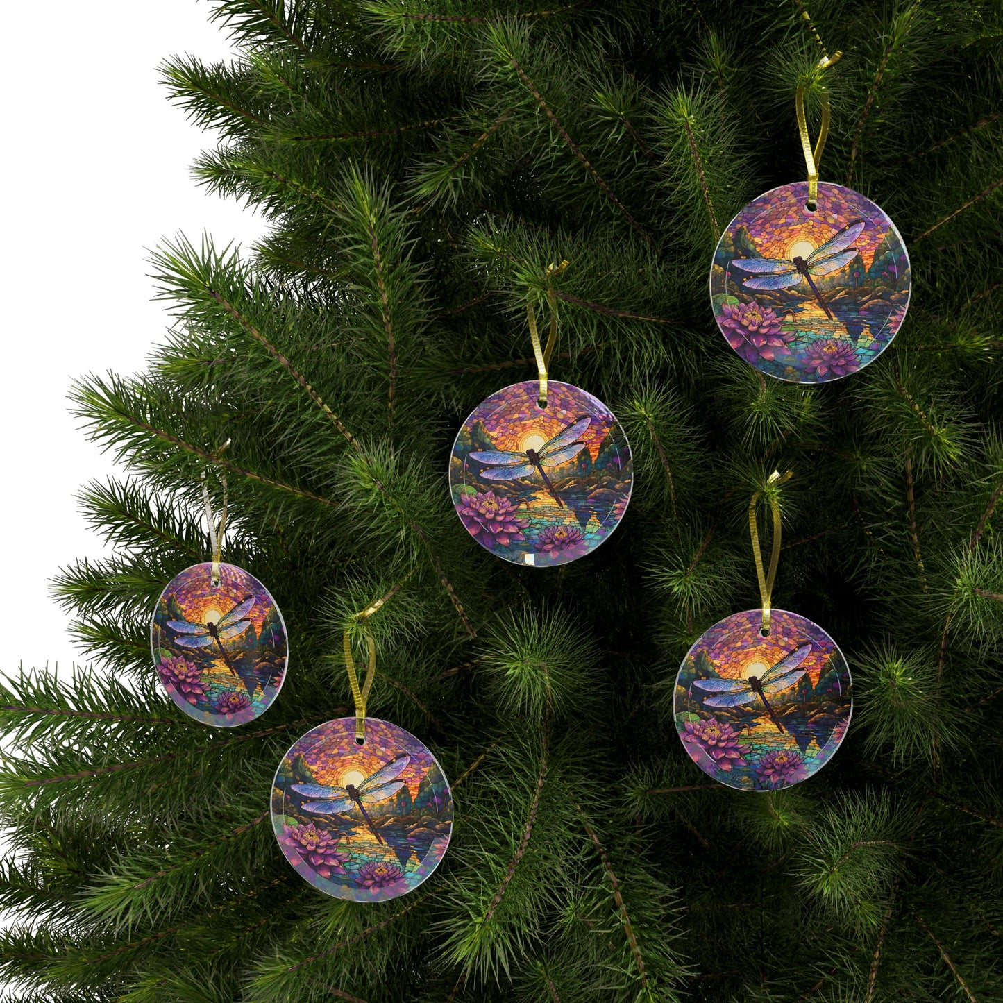Beveled Glass Ornament Light Catcher Translucent Dragonfly in Lavender Stained Glass Garden Perfect Gift for Gardner and Nature Lover