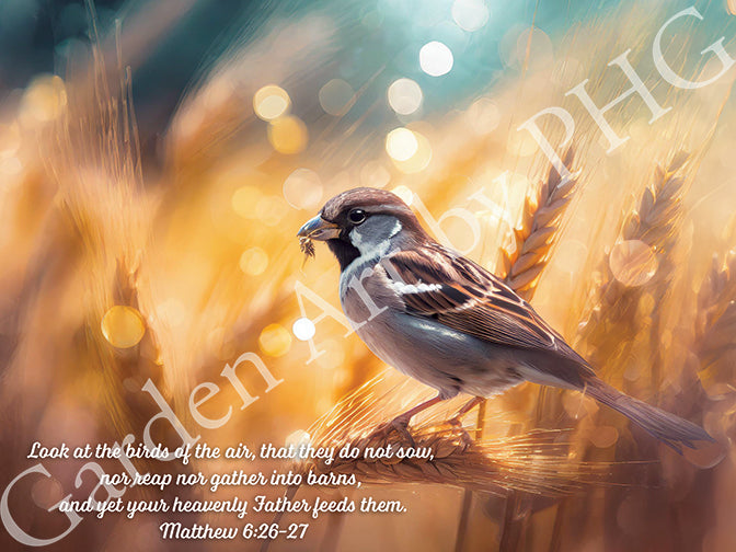 Father Feeds the Sparrow